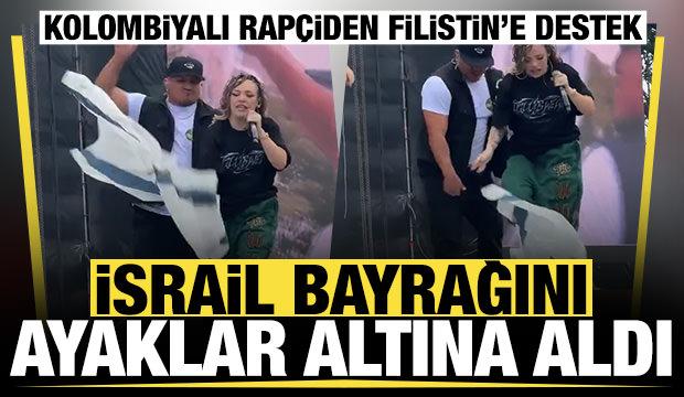 Rap&ccedil;i Chelo Hop&rsquo;tan Filistin&rsquo;e destek: Konserde İsrail bayrağını &ccedil;iğnedi