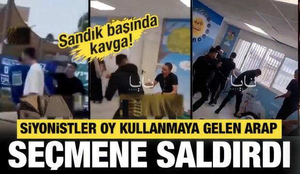 Siyonist İsrailliler sandık başında Arap seçmene saldırdı