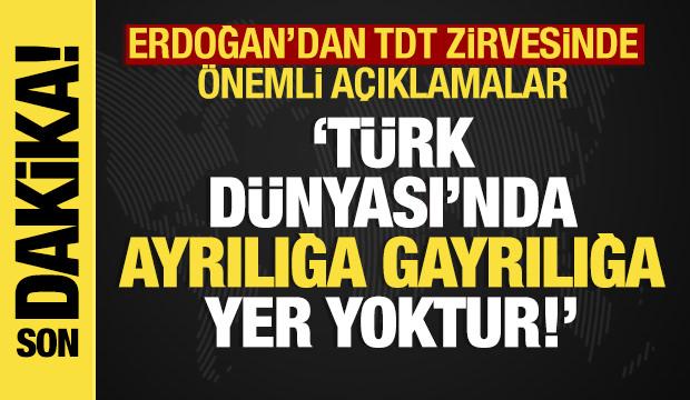 Son dakika... Erdoğan TDT zirvesinde konuşuyor 