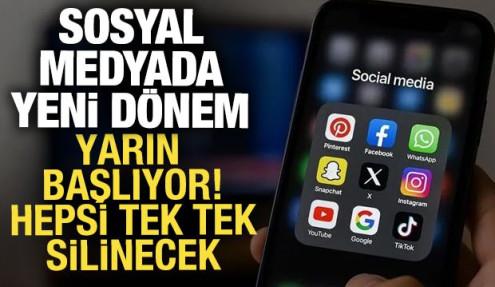 Sosyal medyada yeni dönem! Yarın başlıyor, yapmayanın hesabı kapatılacak