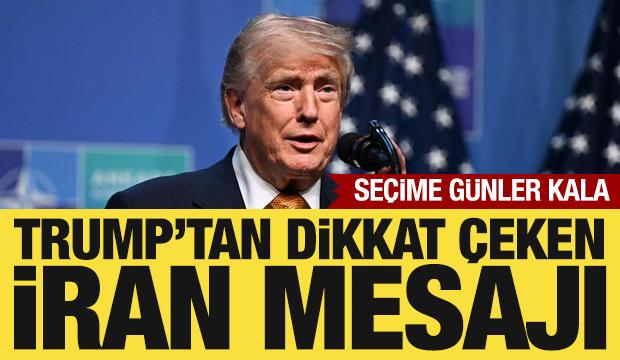  Trump'tan son dakika İran a&ccedil;ıklaması: Savaş yakında sona erecek