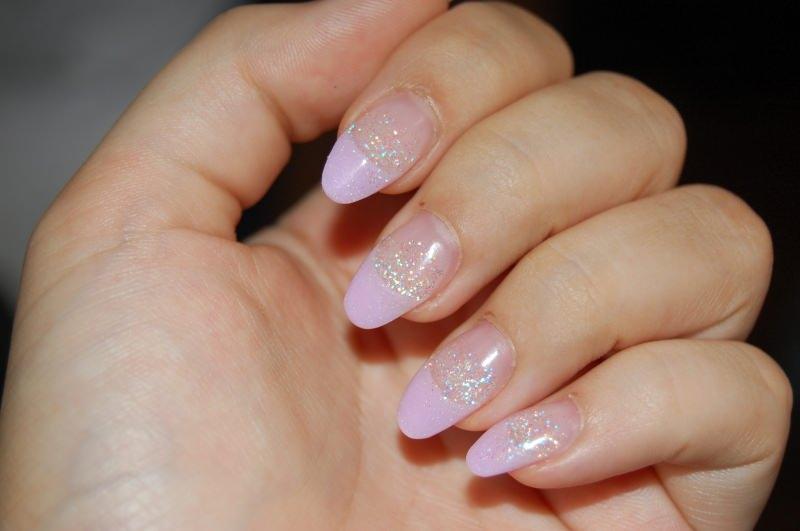 6. Simple Acrylic Nail Designs with Glitter - wide 1