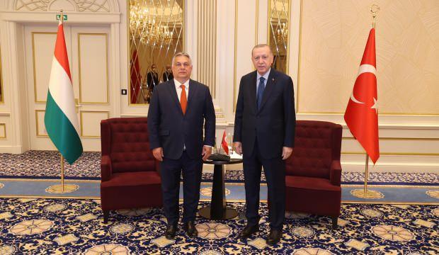 Başkan Erdoğan, Macaristan Başbakanı Orban ile bir araya ...