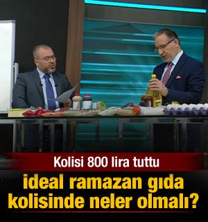Mustafa Karataş, ideal ramazan gıda kolisinin fiyatını hesapladı