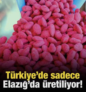 Türkiye’de sadece Elazığ’da üretiliyor! 'Vişneli badem şekeri'