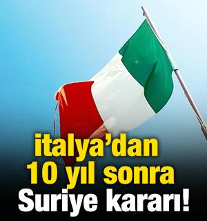 İtalya’dan 10 yıl sonra Suriye kararı!
