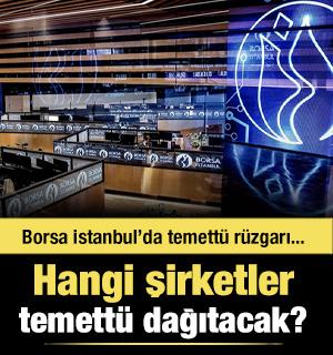 Yeni haftada 8 şirket temett&uuml; &ouml;demesi yapacak