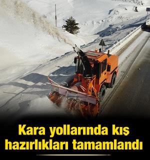 Kara yollarında kış hazırlıkları tamamlandı