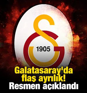 Galatasaray'da flaş ayrılık! Resmen a&ccedil;ıklandı