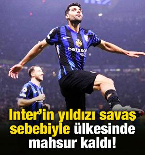Inter'in dünya yıldızına büyük şok! Savaş sebebiyle ülkesinde mahsur kaldı
