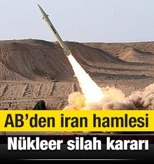 AB: İran'ın nükleer silahı olmamalı