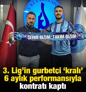 3. Lig'in 'gurbetçi kralı' 6 aylık performansıyla yeni kontratı kaptı