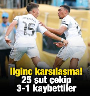 İlginç karşılaşma! 25 şut çekip 3-1 kaybettiler