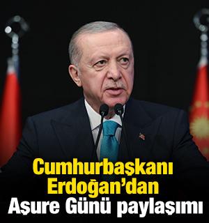 Cumhurbaşkanı Erdoğan'dan Aşure Günü paylaşımı