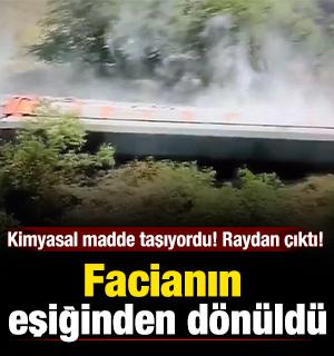 ABD’de 35 vagonlu bir tren raydan çıkıp devrildi