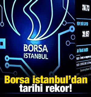 Borsa g&uuml;n&uuml; rekor seviyeden tamamladı