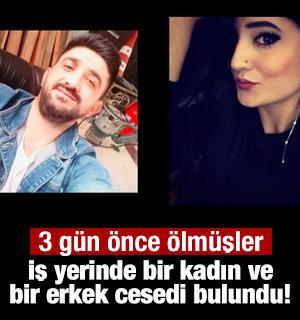 İş yerinde bir kadın ve bir erkek cesedi bulundu! 3 gün önce ölmüşler