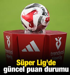 S&uuml;per Lig'de g&uuml;ncel puan durumu