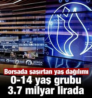 Borsada şaşırtan yaş dağılımı: 0-14 yaş grubu 3.7 milyar lirada