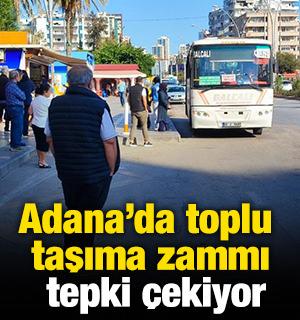 Adana'da toplu taşıma zammı tepki çekiyor