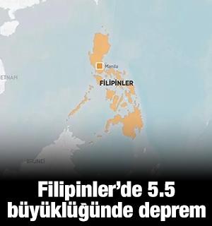 Filipinler’de 5.5 büyüklüğünde deprem