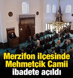 Merzifon ilçesinde Mehmetçik Camii ibadete açıldı