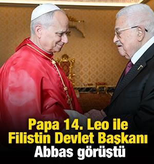 Papa 14. Leo ile Filistin Devlet Başkanı Abbas görüştü