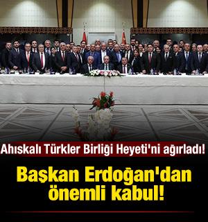 Başkan Erdoğan'dan önemli kabul! Dünya Ahıskalı Türkler Birliği Heyeti'ni ağırladı! 