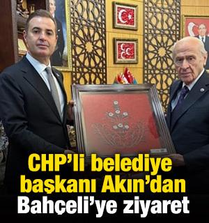CHP'li belediye başkanı Akın'dan Bahçeli'ye ziyaret