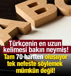Türkçenin en uzun kelimesi!
