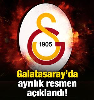 Galatasaray'da ayrılık resmen açıklandı!
