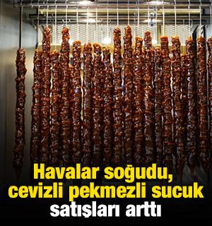 Havalar soğudu, cevizli pekmezli sucuk satışları arttı