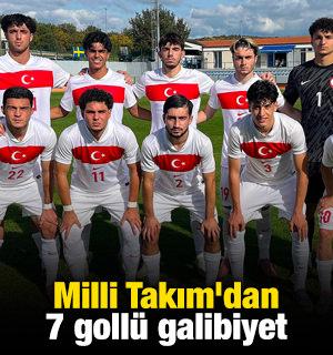 Milli Takım'dan 7 gollü galibiyet