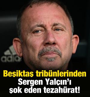 Beşiktaş tribünlerinden Sergen Yalçın'ı şok eden tezahürat!