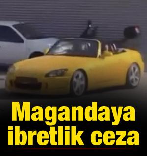 Bu ne rahatlık! Drift yaptığı anları paylaşan sürücüye ibretlik ceza