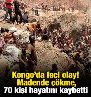 Kongo'da feci olay! Madende çökme, 70 kişi hayatını kaybetti
