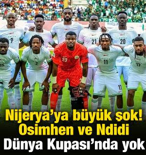 Nijerya'ya büyük şok! Osimhen ve Ndidi Dünya Kupası'nda yok