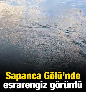 Sapanca Gölü'nde esrarengiz görüntü