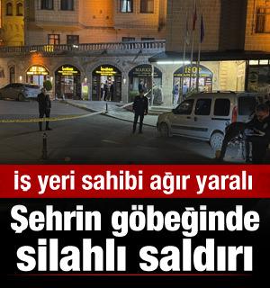 Şehrin göbeğinde silahlı saldırı! İş yerini kurşun yağmuruna tuttular