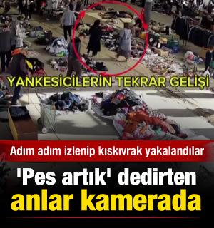 5 yankesicinin pazaryerindeki tuzağı kamerada