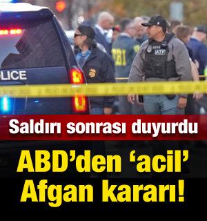 ABD'den Afgan göçmenler için "acil" karar!