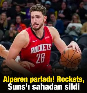 Alperen parladı! Rockets, Suns'ı sahadan sildi