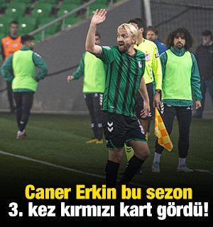 Caner Erkin bu sezon 3. kez kırmızı kart gördü!