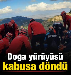 Yaralı dağcı askeri helikopterle kurtarıldı