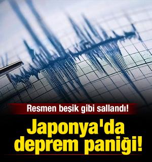 Japonya'da deprem paniği! Resmen beşik gibi sallandı! 