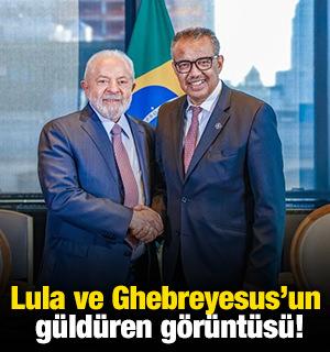 Lula ve Ghebreyesus'un güldüren görüntüsü!