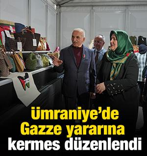 Ümraniye'de Gazze yararına kermes düzenlendi