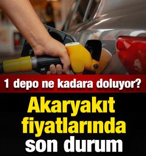 Akaryakıt fiyatları ne kadar oldu?