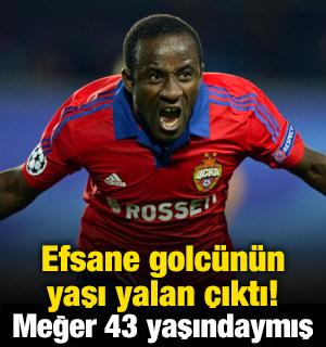 Efsane golcünün yaşı yalan çıktı! Meğer 43 yaşındaymış