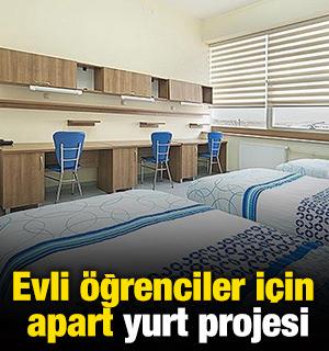 Evli öğrenciler için apart yurt projesi